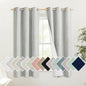 NICETOWN Grey 100% Blackout Curtain Panels, Thermal Insulated White Thermal by NICETOWN