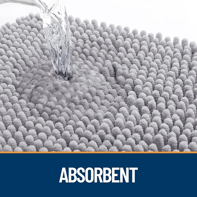OLANLY Dog Door Mat for Muddy Paws 70x35, Super Absorbent Chenille Mud Mat | - Image 3