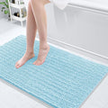 Arotive Luxury Chenille Bathroom Rug Mat, Extra Soft Thick Absorbent Shaggy Bath Rugs, Non-Slip Machine Wash Dry, Plush Bath Mats for Bathroom, Shower and Tub, 44x24, Blue