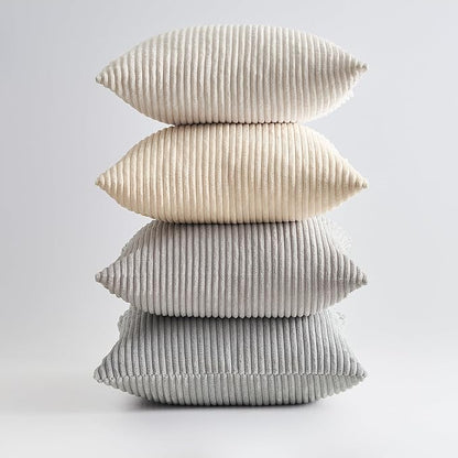 Topfinel 4 Packs Neutral Decorative Throw Pillows Covers 12x12 Inch - Image 5