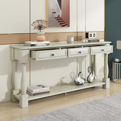 Knocbel 64 Inch Long Antique Entry Console Table - Image 7