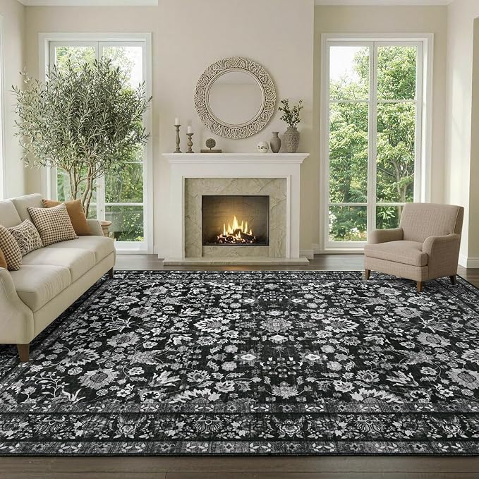 8x10 Ft Large Area Rugs for Living Room, Soft Non-Slip Machine Washable Rug - Image 2