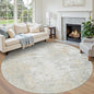 Aelenmu Round Rug 8ft Washable Rug by Aelenmu