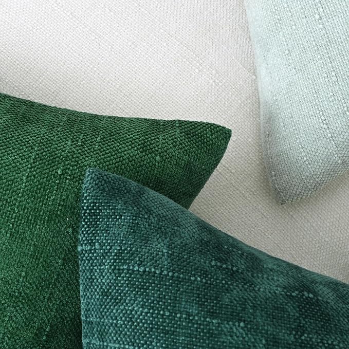 Set of 4 Soft Textured Decorative Throw Pillow Covers 16x16 Inch Cozy Farmhouse - Image 6