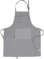 AMOUR INFINI Cotton Aprons for Women with Pockets Adjustable Strap and Waist Ties Printed Reusable Aprons for Baking, Cooking, Gardening (27.5 x 33 Inches - Charcoal)