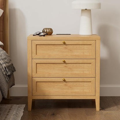 EYYTHUNG 3 Drawer Nightstand - Image 8
