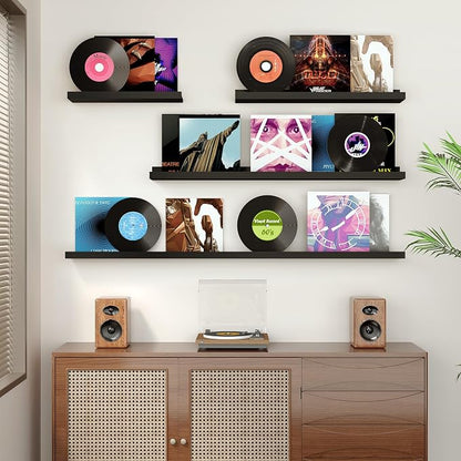 Floating Shelves for Wall, 24 inch Wood Floating Shelves Set of 2, Picture - Image 7