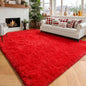 Amdrebio Red Christmas Fluffy Big Area Rug 6x9 by Amdrebio