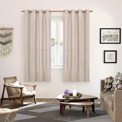YoungsTex Natural Linen Curtains 78 Inch Length - Image 2