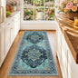 RELEANY Washable Area Rug, Runner 2'x6', Teal | Non-Slip, Water Repellent by RELEANY