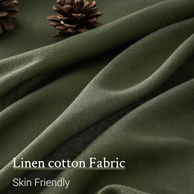 Topfinel 54 Inches Long Linen Curtains - Image 3