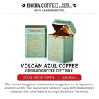 Bacha Coffee | Volcán Azul Single Origin Signature Nomad Collection, 100% Arabica Specialty Coffee, Ground Beans, Medium Roast, 250g