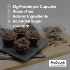 ProDough High Protein- Gluten Free Cupcake Mix, Low Carb, 13g of Protein per Cupcake, No Added Sugars, Keto Friendly, Makes 12, Healthy Dessert (Cinnamon Swirl)
