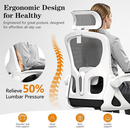 Ergonomic Office Chair, High Back Desk Chair - Image 3