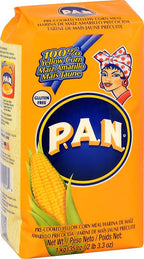 P.A.N. Yellow Corn Meal – Pre-cooked Gluten Free and Kosher Flour for Arepas (2.2 lb/Pack of 2)