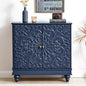 weselon Accent Cabinet with 2 Doors, Luxury Carving Board Storage Sideboard by WelcometoFurnitureSalon