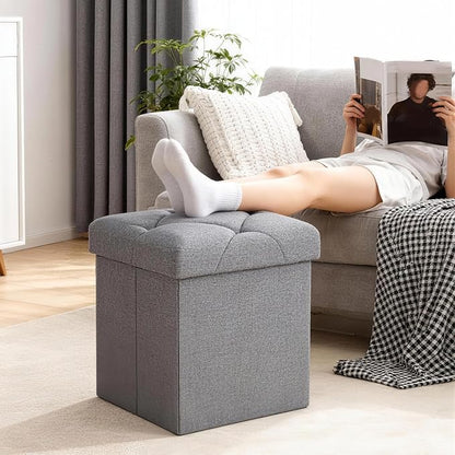 Storage Ottoman Footrest Stool Small Ottoman - Image 2