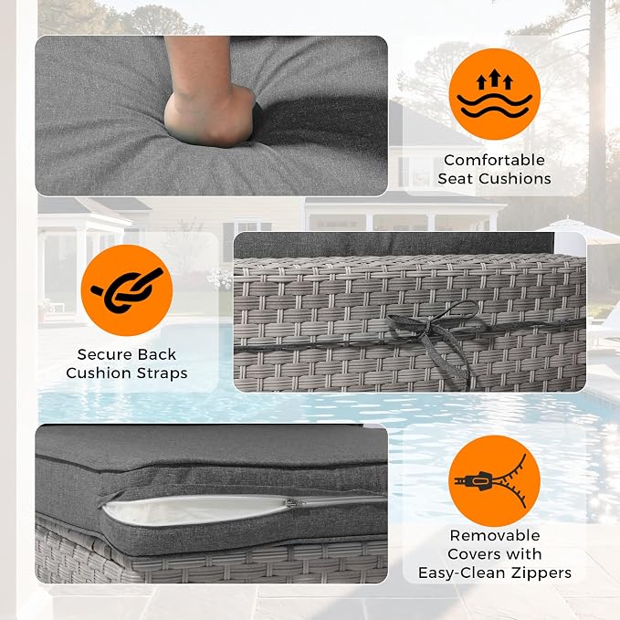 10-Seat Modern Patio Furniture Set - Image 7
