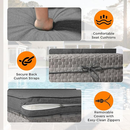 10-Seat Modern Patio Furniture Set - Image 7