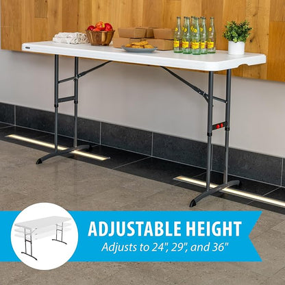 Lifetime 6-Foot Adjustable Height Nesting Table, Commercial - Image 4
