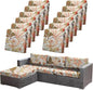 CALBODE 12Pcs High Elastic Digitally Printed Sofa Seat Cushion Cover, Soft & by CALBODE