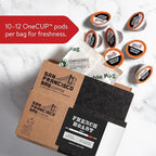 San Francisco Bay Compostable Coffee Pods - French Roast (12 Ct) K Cup Compatible including Keurig 2.0, Dark Roast