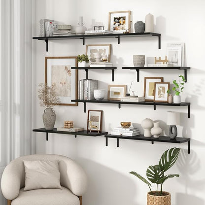 Fun Memories Deep Floating Shelves, 36W x 8D Floating Shelves Set of 2 - Image 7