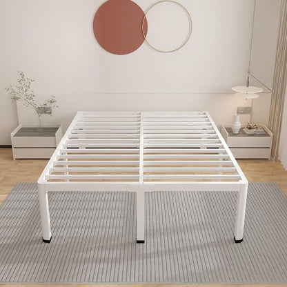 ROIL 14 Inch White California King Bed Frame - Image 7