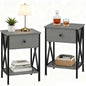 VECELO Nightstands Set of 2, Modern Bedside End Tables, Night Stands by VECELO