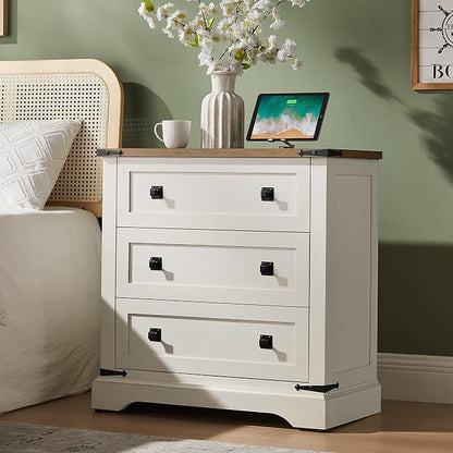 T4TREAM 32" Farmhouse Nightstand - Image 2