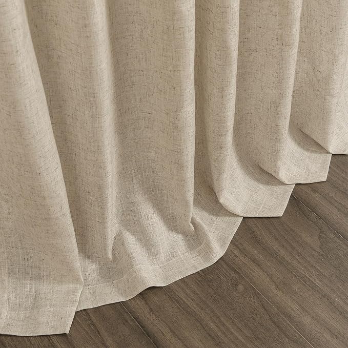 Taupe Burlywood Linen 112 Inch Curtains - Image 9
