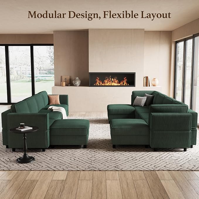 Belffin 5 Seats L Shaped Sectional Couch - Image 6