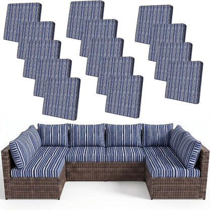 14Pcs Patio Cushion Covers Stretch Outdoor Furniture Protector Slipcovers | by pickyNproud