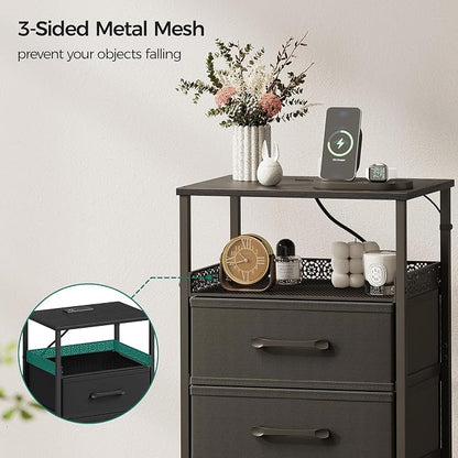 JARHETUN Nightstand Set of 2, Night Stands - Image 5