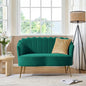 HULALA HOME Velvet Loveseat Sofa by HULALAHOME