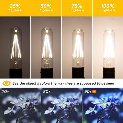 Dimmable E26 T30 T10 LED Bulb Long Tube Light Bulb 4W, Type T Tubular Light - Image 6