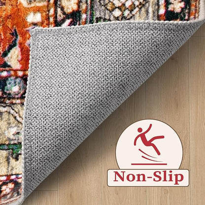 SERISSA 5x7 Washable Non Slip Boho Area Rug - Image 4