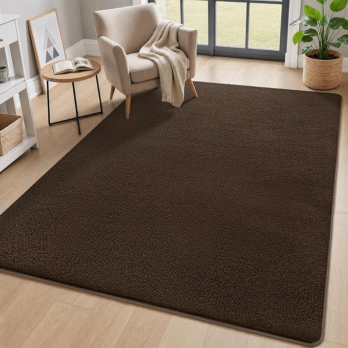 2x8 Runner Rug for Hallway, Long Runner Rugs Non Slip, Coffee | Soft Washable - Image 7