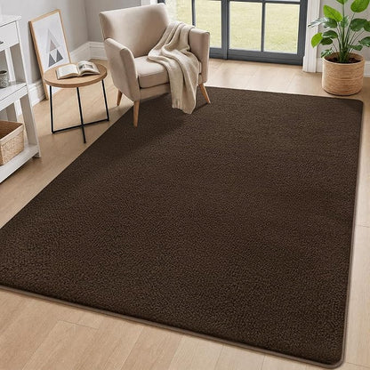 3x8 Runner Rug for Hallway, Long Runner Rugs Non Slip, Coffee | Soft Washable - Image 7