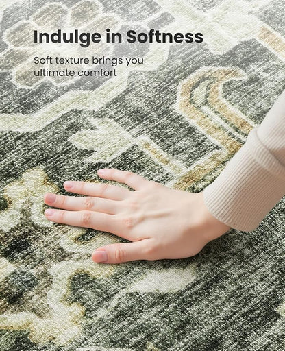 AMADA HOMEFURNISHING 5x7 Area Rugs, Washable Living Room Rug Low-Profile - Image 6