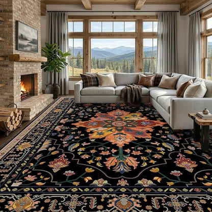 RELEANY Washable Area Rug, Large 10'x14', Water Repellent, Pet Friendly by RELEANY