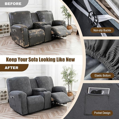Gennia Waterproof Recliner Loveseat Cover - Image 5