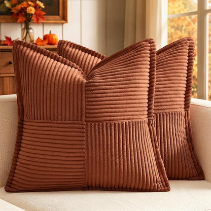 MIULEE Fall Rust Decorative Throw Pillow Covers by MIULEE