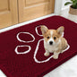 OLANLY Dog Door Mat for Muddy Paws 24x16, Paw Print Design Chenille Mud Mat | by OLANLY