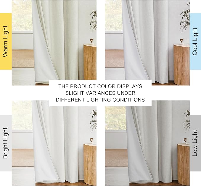 NICETOWN Linen Blackout Curtains - Image 9