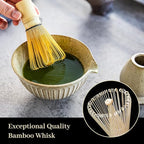 Matcha Set - Match Bowl with Spout and Whisk, 11 OZ, Scoop, Whisk and Holder, Sifter - 5pc Perfect Matcha Kit for Tea Ceremony (Mottled vintage)