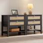 SICOTAS Night Stands Set of 2 for Bedroom, Large Bedside Tables by SICOTAS