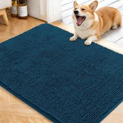 OLANLY Dog Door Mat for Muddy Paws 40x32, Super Absorbent Chenille Mud Mat | by OLANLY