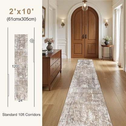 UERMEI 2x6 Washable Runner Rug for Hallway, Non Slip Low Pile Kitchen Carpet - Image 6