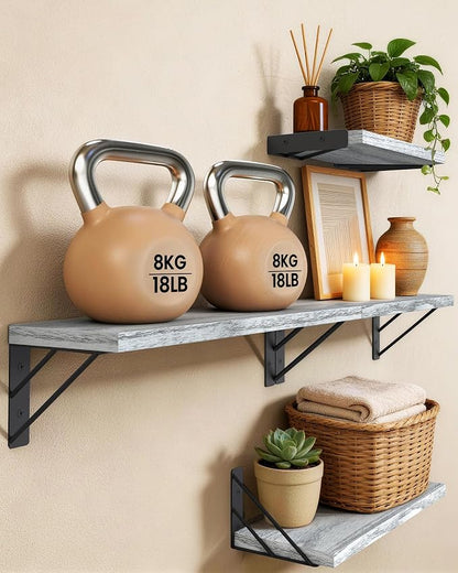 BAYKA Wall Shelves for Bedroom Decor, Floating Shelves for Living Room Kitchen - Image 3